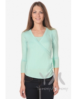 Блуза для кормящих и беременных, ментол