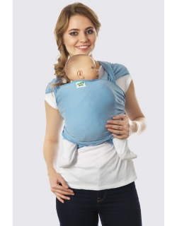 Слинг-шарф трикотажный, голубой