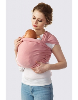 Слинг-шарф трикотажный, розовый