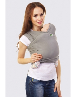 Слинг-шарф трикотажный, серый