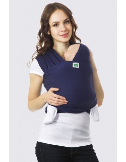 Слинг-шарф трикотажный, темно-синий