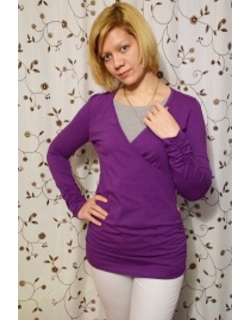 Блуза для кормящих "Сирень"