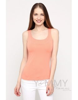 Майка для кормящих и беременных, цвет персиковый
