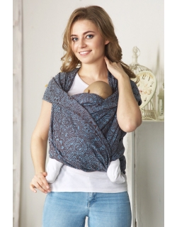 Слинг-шарф Огурцы, голубой