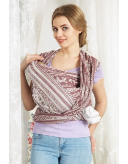 Слинг-шарф Ящерицы, коричневый