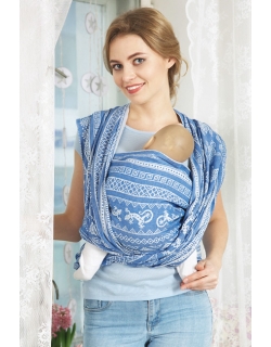 Слинг-шарф Ящерицы, синий