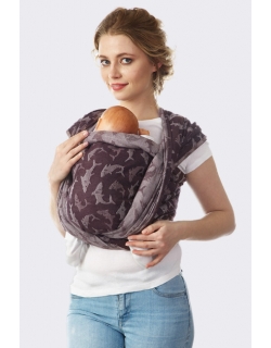 Слинг-шарф Акулы, коричневый