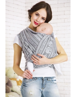 Слинг-шарф Слоны, серый