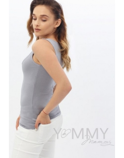 Майка для беременных и кормящих, цвет серый