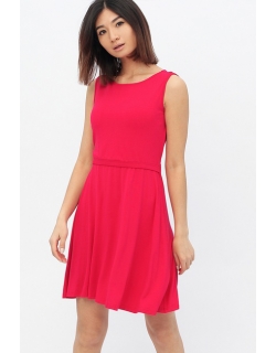 Платье для кормящих и беременных с пояском, фуксия