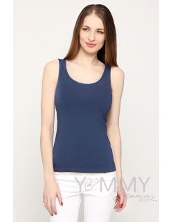 Майка для кормящих и беременных, цвет темный индиго