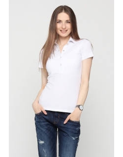 Футболка поло для кормящих и беременных, белая