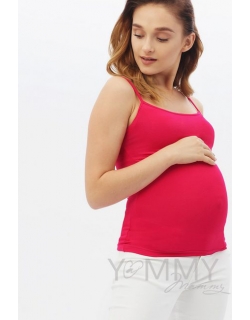 Топ на бретельках для беременных и кормящих, фуксия