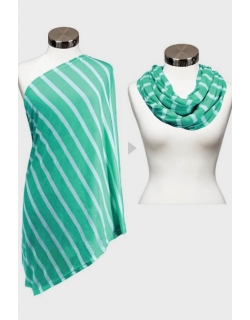 Шарф-накидка для кормления Itzy Ritzy, Seaside Stripe