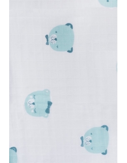 Муслиновые пеленки для новорожденных Jollein средние, Funny Bear Green