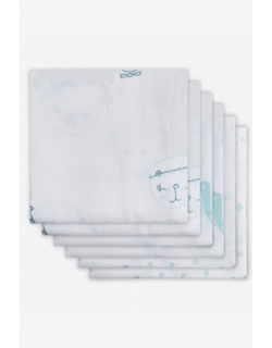 Муслиновые пеленки для новорожденных Jollein средние, Funny Bear Green