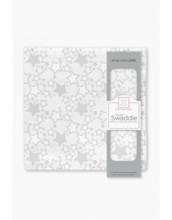 Муслиновая пеленка для новорожденных Swaddle Designs большая, Sterling Starshine