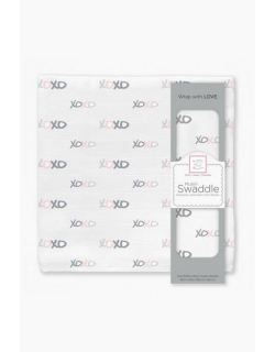 Муслиновая пеленка для новорожденных Swaddle Designs большая, Pstl Pink XOXO