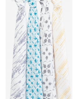 Муслиновые пеленки для новорожденных Aden&Anais большие, набор 4, Kindred