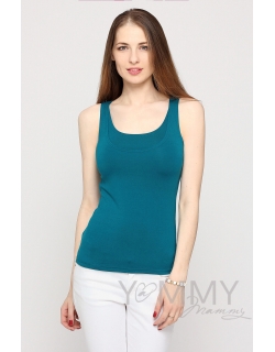Майка для кормящих и беременных, цвет изумруд