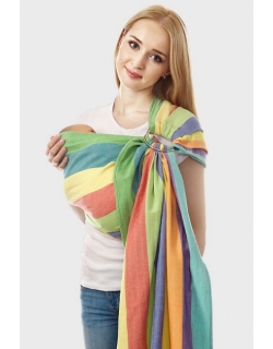 Слинг с кольцами Mums Era "Нидл", радуга