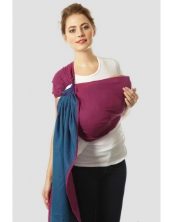 Слинг с кольцами Mums Era "Casual", нэви/лилак