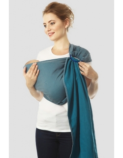 Слинг с кольцами Mums Era "Casual", петроль/джинс