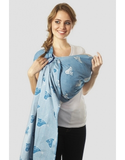 Слинг с кольцами Mums Era "Птички", гаити