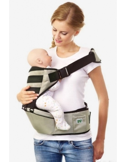 Хипсит со спинкой Mums Era, олива/черный