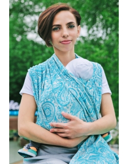 Слинг-шарф Velina, Aquamarine Paisley