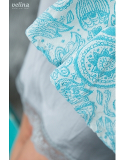 Слинг-шарф Velina, Aquamarine Paisley
