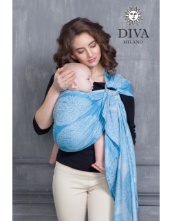 Слинг с кольцами для новорожденных Diva Essenza, Cielo с бамбуком
