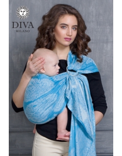Слинг с кольцами для новорожденных Diva Essenza, Cielo с бамбуком