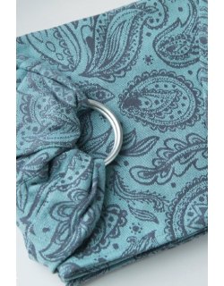 Слинг с кольцами Velina, Mint Paisley