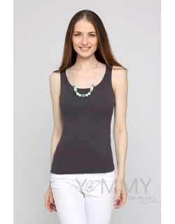 Майка для кормящих и беременных, цвет антрацит