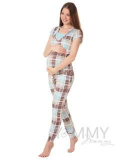 Комплект ментоловая / кофе с молоком / клетка