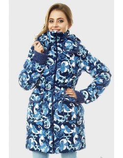 Зимняя слингокуртка Gerda 3в1, ирисы