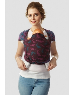 Май-слинг Mums Era "Акулы", маджента/капри