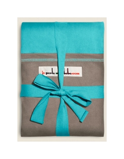 Слинг-шарф JPMBB трикотажный, цвет "бирюза-светло-серый"