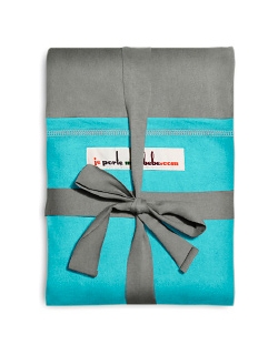 Слинг-шарф JPMBB трикотажный, цвет "светло-серый-бирюза"