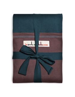 Слинг-шарф JPMBB трикотажный, цвет "морская волна-коричневый"