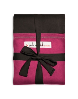 Слинг-шарф JPMBB трикотажный, цвет "темно-коричневый - фуксия"