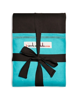 Слинг-шарф JPMBB трикотажный, цвет "темно-коричневый-бирюза"