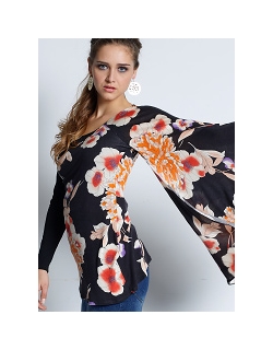 Топ для кормления Mothers en Vogue "Geisha Memoirs", принт "магнолия"