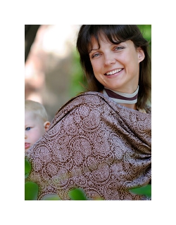 Слинг-шарф Ellevill Paisley Linen Java