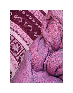 Май-слинг Ellevill Zara Tricolor Sugar/ Paisley Silver-Pink