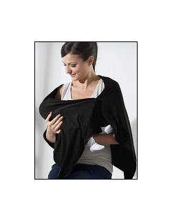 Пончо для кормления Mothers en Vogue из бамбука, цвет черный