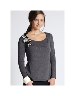 Топ для кормления Mothers en Vogue "Florica", серый