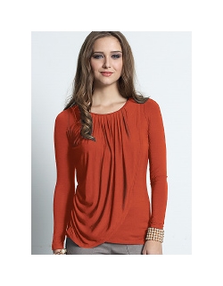 Топ для кормления Mothers en Vogue "Goddess Drape", паприка