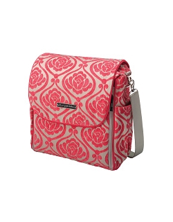 Petunia Boxy Backpack: Almond Raspberry